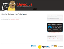 Tablet Screenshot of devio.us